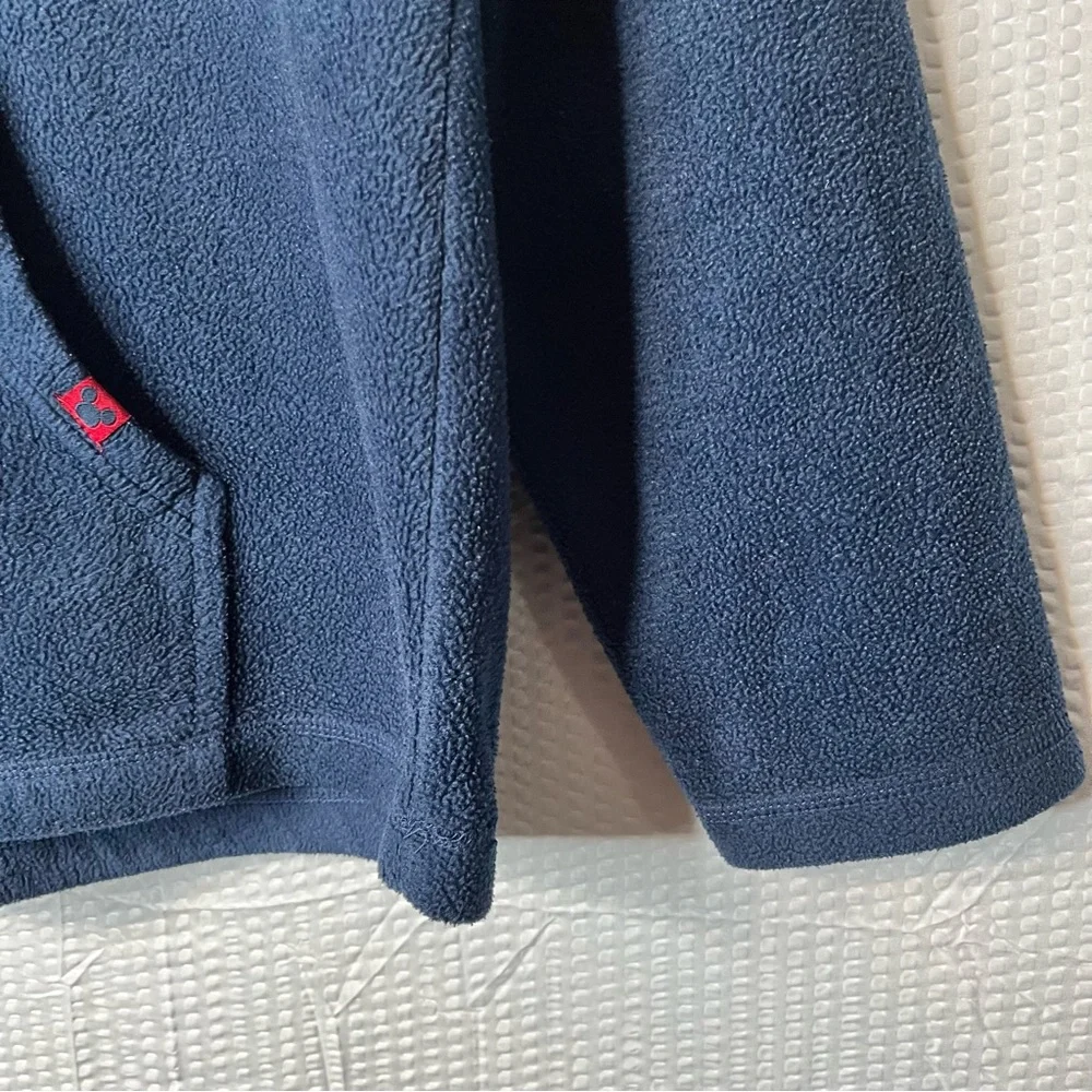 Disney Blue Fleece Pullover Hoodie With Pocket Size L